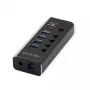 Hub USB ROLINE 3.2 Gen 1 14.02.5058 preto 5120 Mbit/s