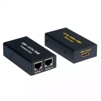 Transmissor e recetor AV VALUE extensor HDMI sobre par entrançado 25 m