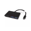 Hub de interfaces USB-C VALUE 14.99.5041 — USB 3.2 Gen 1 Type-C/Type-A, 1000 Mbit/s, alumínio, preto, 76×46×12,2 mm