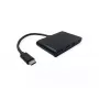 Hub de interfaces USB-C VALUE 14.99.5041 — USB 3.2 Gen 1 Type-C/Type-A, 1000 Mbit/s, alumínio, preto, 76×46×12,2 mm