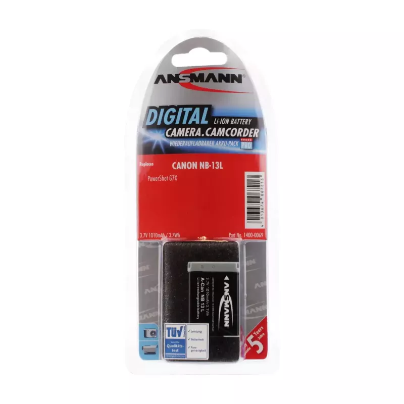 Bateria para câmara Ansmann 1400-0069 iões de lítio 1010 mAh