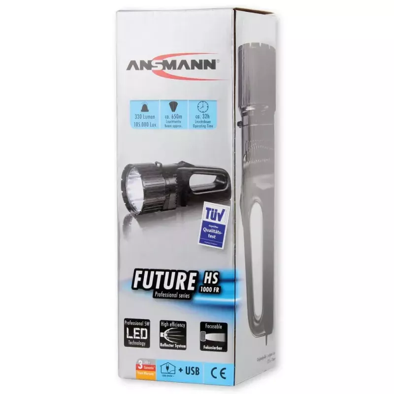 Lanterna de mão Ansmann 1600-0055 preto