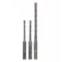 Conjunto de brocas Bosch 1 617 000 118 3 unid. SDS Plus 5,0 mm 6,0 mm 8,0 mm