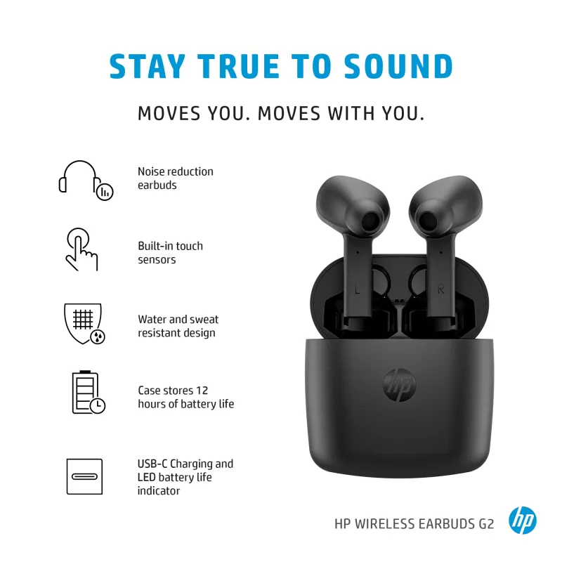 Auscultadores HP Wireless Earbuds G2