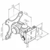 Conjunto de suporte de parede para monitor LCD 2 articulações VALUE 17.99.1125