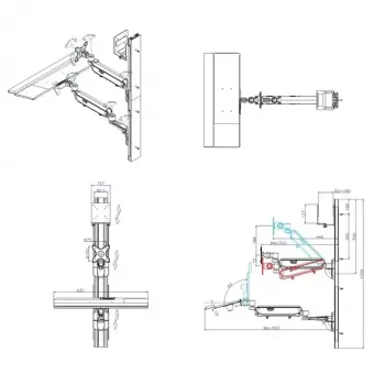 Estação de trabalho para montagem em parede VALUE Pneumatic