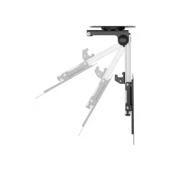 Suporte/base de TV VALUE 17.99.1186 para 43,2 cm a 94 cm (17 polegadas – 37 polegadas), VESA 75×75–200×200, inclinável 0–90°, orientável ±45°, 20 kg, preto