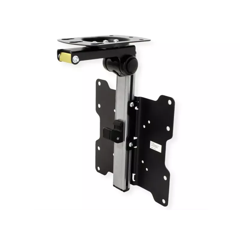 Suporte/base de TV VALUE 17.99.1186 para 43,2 cm a 94 cm (17 polegadas – 37 polegadas), VESA 75×75–200×200, inclinável 0–90°, orientável ±45°, 20 kg, preto