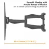 Suporte de parede para TV VALUE 17.99.1211 2,03 m 45 kg preto