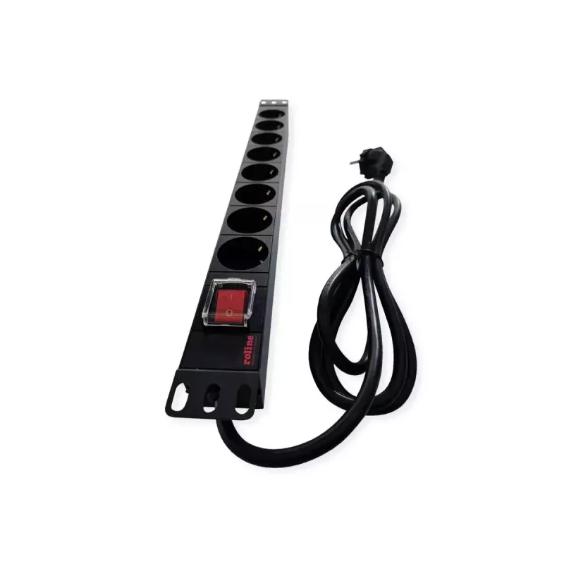 ROLINE 19.07.1619 unidade de distribuição de energia (PDU) 8 saídas AC 1U preto