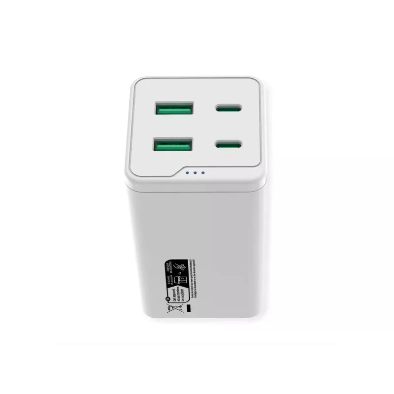 Carregador para dispositivos móveis ROLINE 19.11.1056 carregamento rápido universal AC 2 USB Type-C
