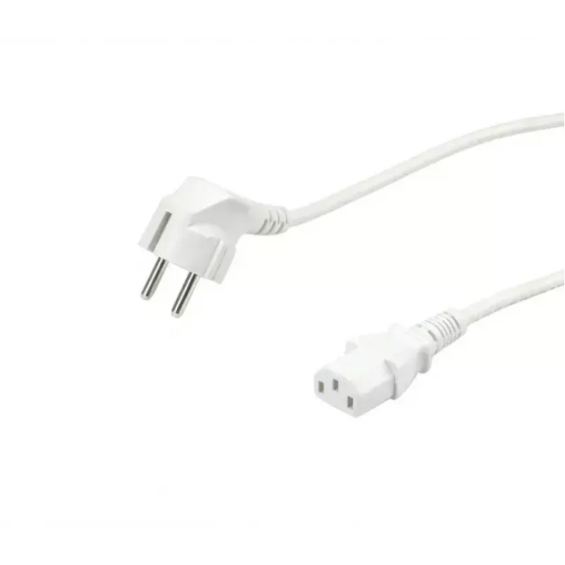 Cabo de alimentação VALUE 19.99.1016 branco 0,6 m CEE7/7 IEC 320