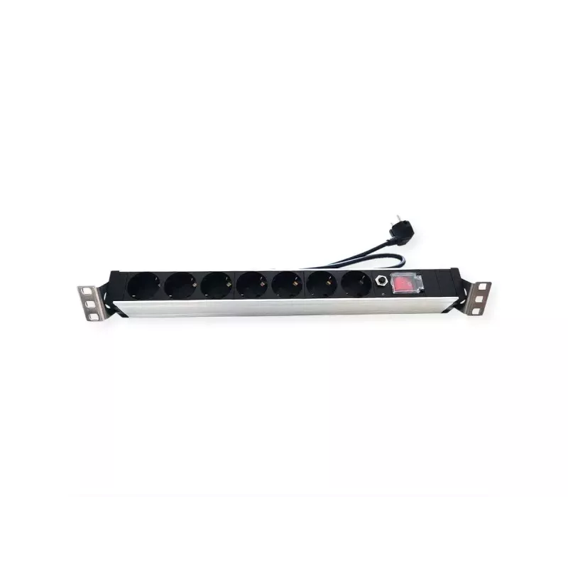 Unidade de distribuição de energia PDU VALUE 19.99.1637 7 saídas AC 1U alumínio preto
