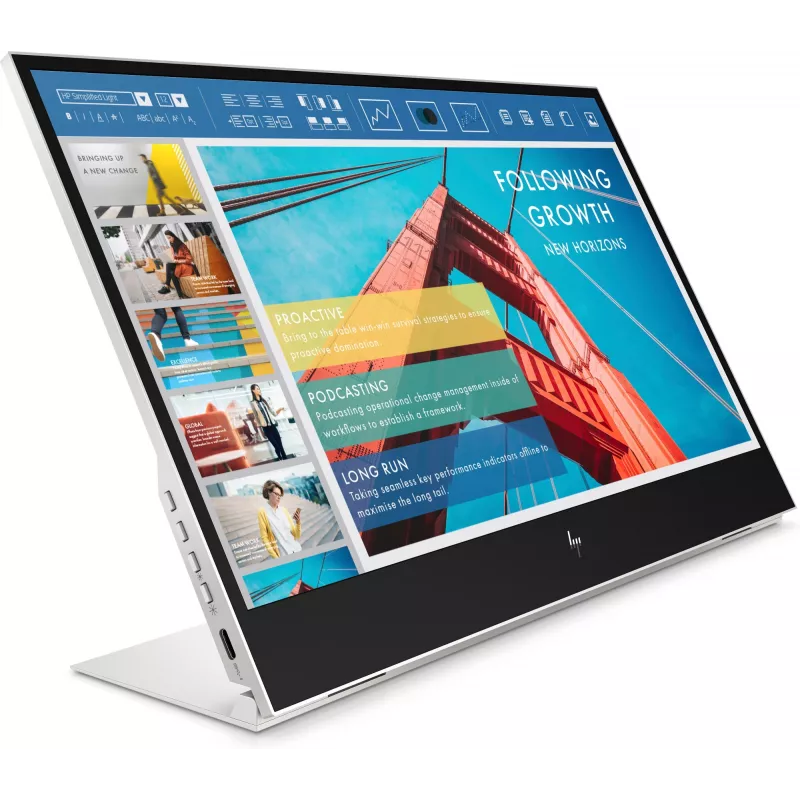 Monitor de computador HP E-Series E14 G4 35,6 cm (14 polegadas) 1920 x 1080 píxeis Full HD LED branco
