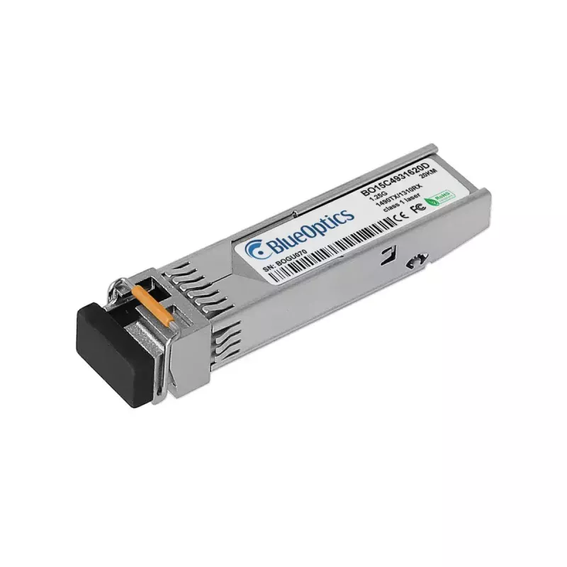 Módulo transceptor SFP BlueOptics 1G-SFP-BXD-BO 1250 Mbit/s prateado