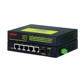Switch de rede ROLINE 21.13.1162 Gigabit Ethernet 5 portas PoE