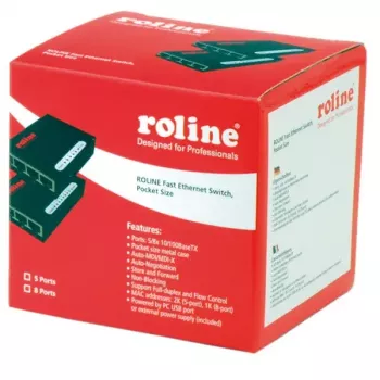 Switch Fast Ethernet ROLINE 21.14.3133 Pocket 5 portas