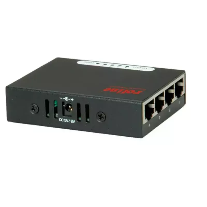 Switch Gigabit Ethernet ROLINE Pocket 4 portas
