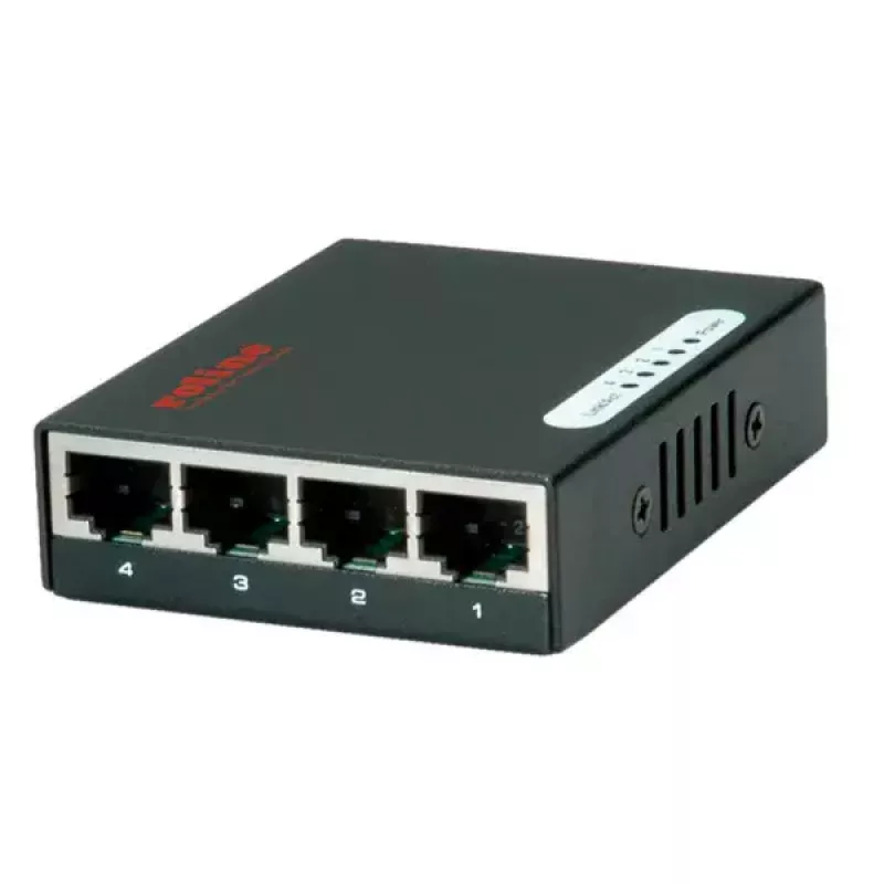 Switch Gigabit Ethernet ROLINE Pocket 4 portas