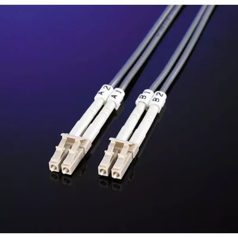 Cabo de ligação de fibra ótica ROLINE OM3 50/125 µm LC/LC 3 m