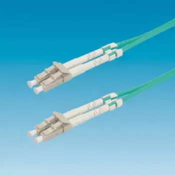 Cabo de jumper de fibra ótica ROLINE 50/125µm OM3 LC/LC Low-Loss 1m