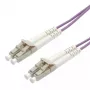 Cabo de jumper de fibra ótica ROLINE 50/125µm OM4 LC/LC Low-Loss 0,5 m