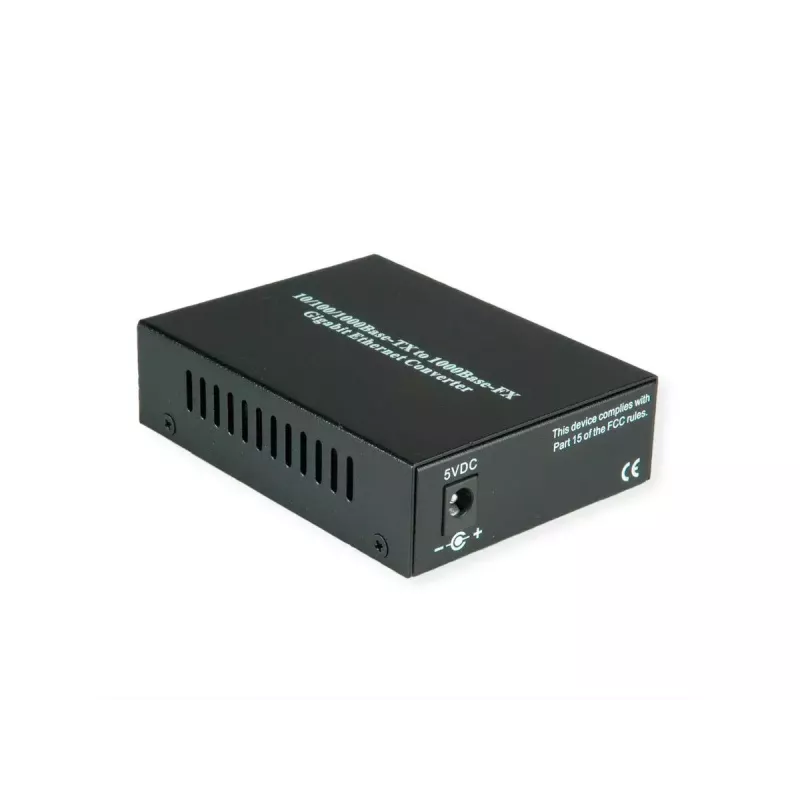 Conversor de suporte de rede VALUE 21.99.1199 1000 Mbit/s multimodo preto