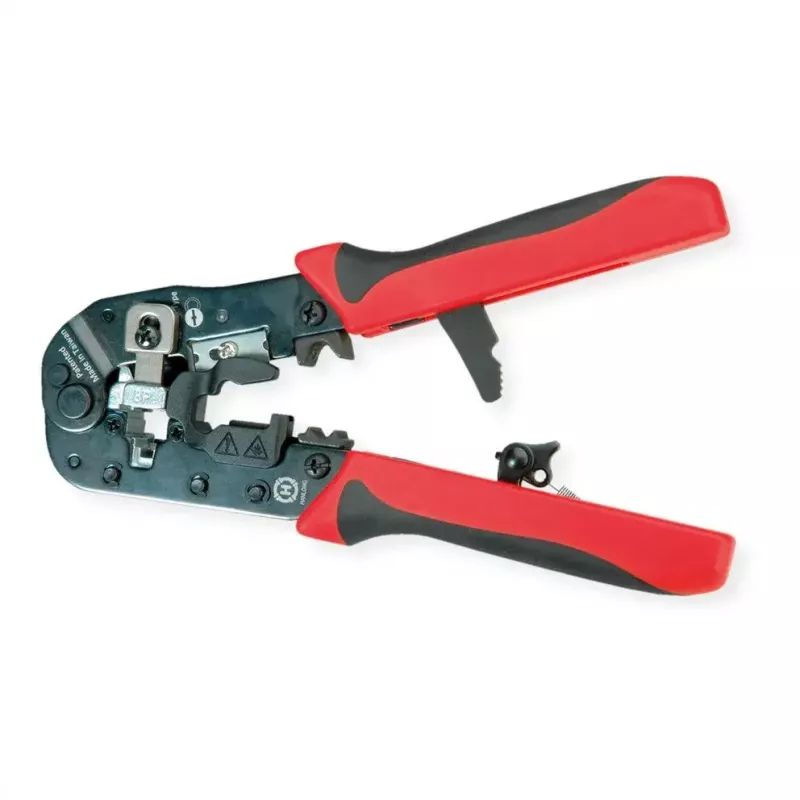 Alicate de cravar cabos VALUE 25.99.8794 preto vermelho 190 mm 347 g
