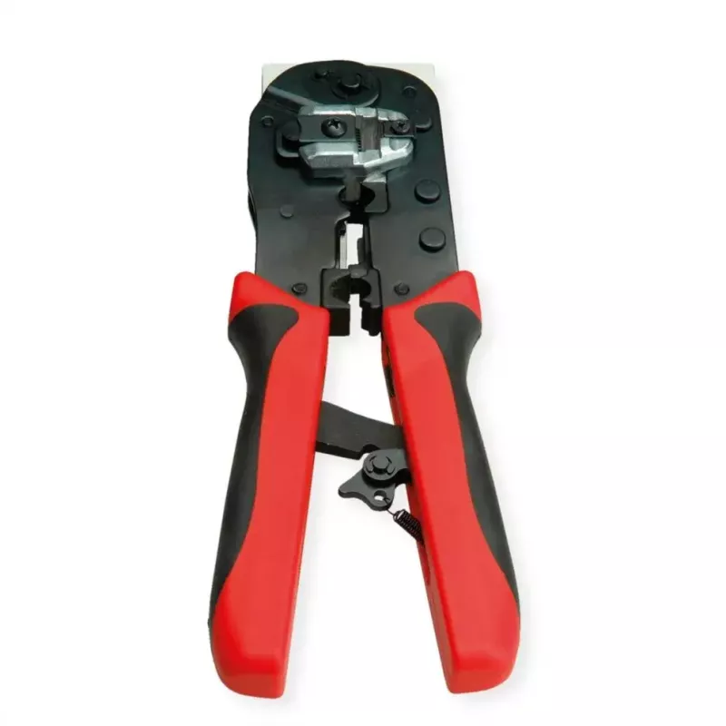 Alicate de cravar cabos VALUE 25.99.8794 preto vermelho 190 mm 347 g