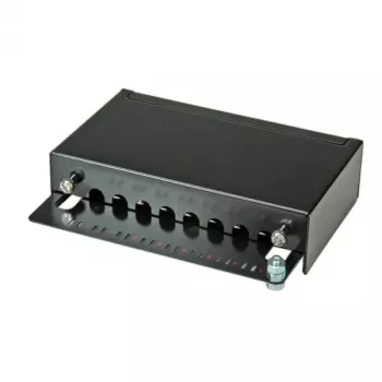 Patch panel de montagem na parede ROLINE Cat.5e 8 portas STP preto