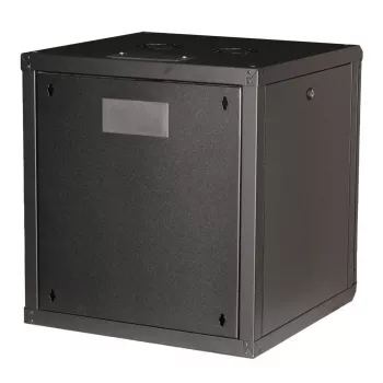 Rack de parede ROLINE Pro 12U 19 polegadas, 600x600 mm, preto, IP20, fechadura com chave