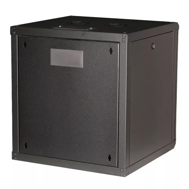 Rack de parede ROLINE Pro 12U 19 polegadas, 600x600 mm, preto, IP20, fechadura com chave