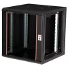 Rack de parede ROLINE Pro 12U 19 polegadas, 600x600 mm, preto, IP20, fechadura com chave