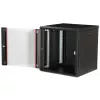 Rack de parede ROLINE Pro 12U 19 polegadas, 600x600 mm, preto, IP20, fechadura com chave