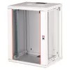 Armário rack 19 polegadas de parede ROLINE Pro 16U 600x450 mm, cinzento, fechadura com chave, IP20