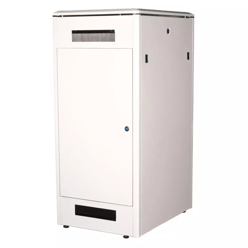 Armário de rede ROLINE 19 polegadas Pro 26U, 600x800 mm LxP, porta de vidro, cinzento, IP20, capacidade de carga 600 kg