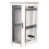 Armário de rede ROLINE 19 polegadas Pro 26U, 600x800 mm LxP, porta de vidro, cinzento, IP20, capacidade de carga 600 kg