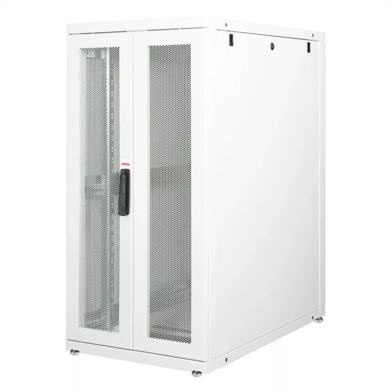 Rack de servidor ROLINE Pro 26U autónomo de 19 polegadas, 600x1000 mm LxP, capacidade de carga 1000 kg, IP20, cinzento