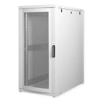 Rack de servidor ROLINE Pro 26U autónomo de 19 polegadas, 600x1000 mm LxP, capacidade de carga 1000 kg, IP20, cinzento