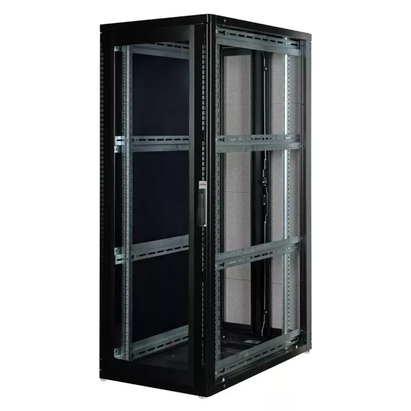 Armário de servidor ROLINE Pro 36 U 600x1000 preto de 19 polegadas autónomo