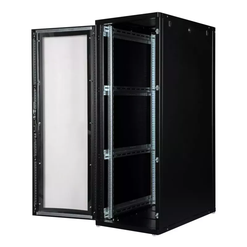 Armário de servidor ROLINE Pro 36 U 600x1000 preto de 19 polegadas autónomo