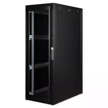 Armário de servidor ROLINE Pro 36 U 600x1000 preto de 19 polegadas autónomo
