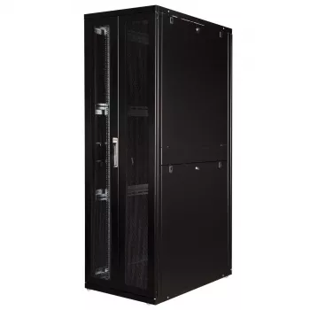 Armário de servidor ROLINE Pro 42U 600x1000 preto de 19 polegadas autónomo