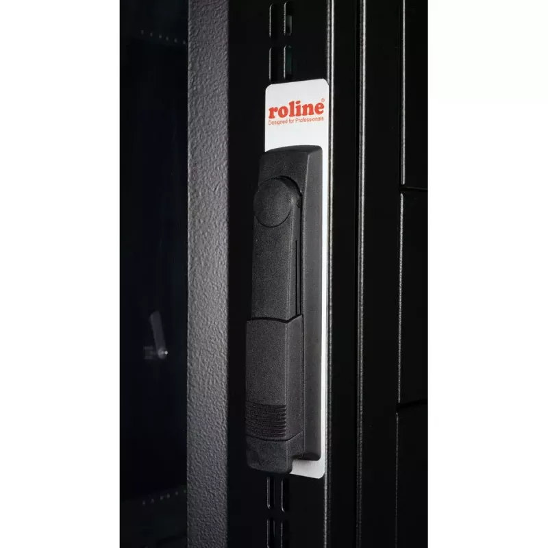 Armário de servidor ROLINE Pro 42U 600x1000 preto de 19 polegadas autónomo