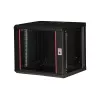 Caixa de parede ROLINE Pro 9U de 19 polegadas, 450x600 LxP, preto, fechadura com chave, IP20