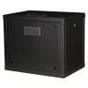 Caixa de parede ROLINE Pro 9U de 19 polegadas, 450x600 LxP, preto, fechadura com chave, IP20