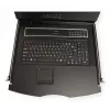 Consola de rack VALUE 26.99.0132 — 19 polegadas (48,3 cm) 1366×768 LCD, 1U, teclado suíço, preto