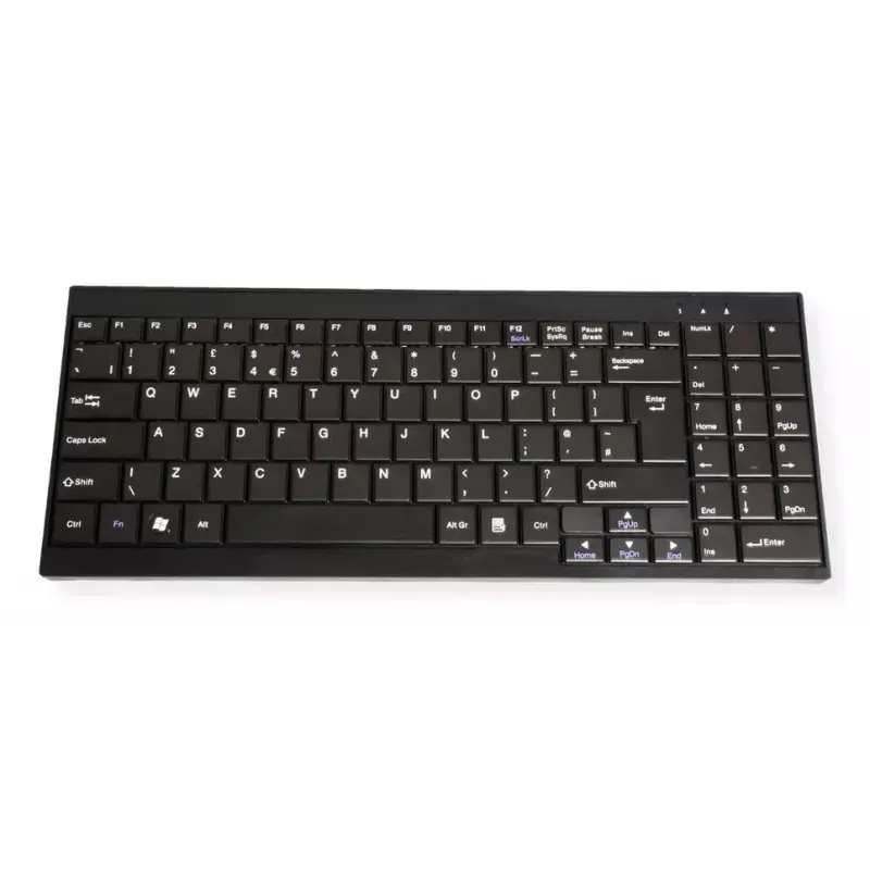 Consola de rack VALUE 26.99.0132 — 19 polegadas (48,3 cm) 1366×768 LCD, 1U, teclado suíço, preto