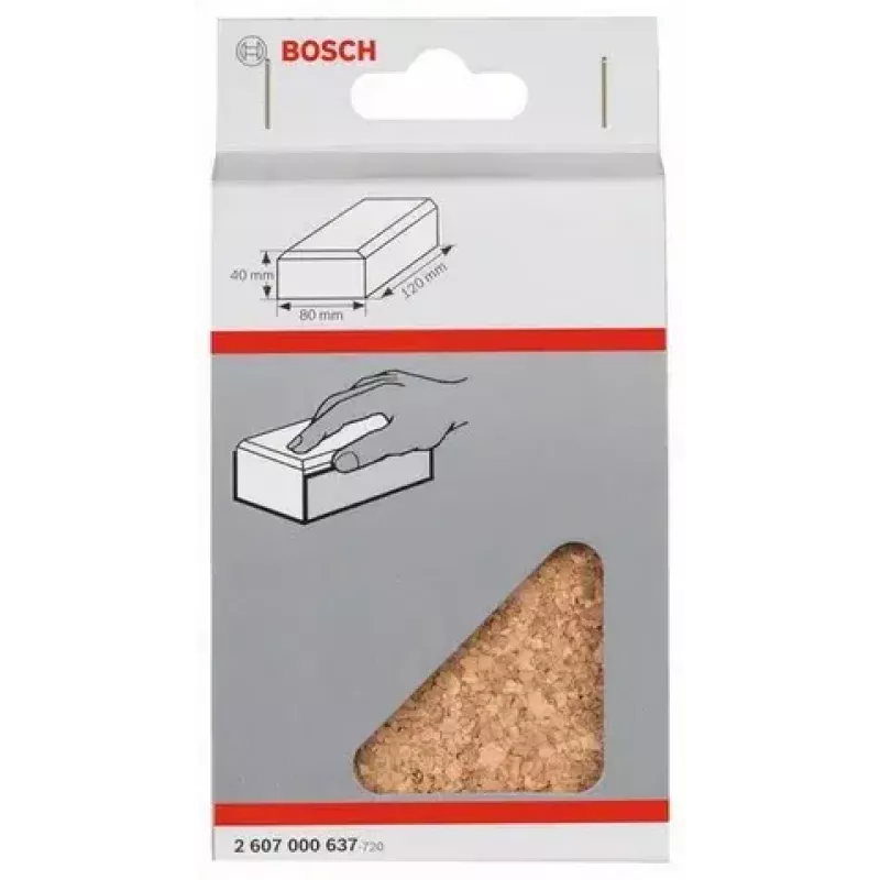 Bloco de lixar Bosch 2 607 000 637