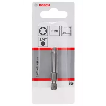 Bit de aparafusar Bosch 2607001636 T20 extra duro 49 mm